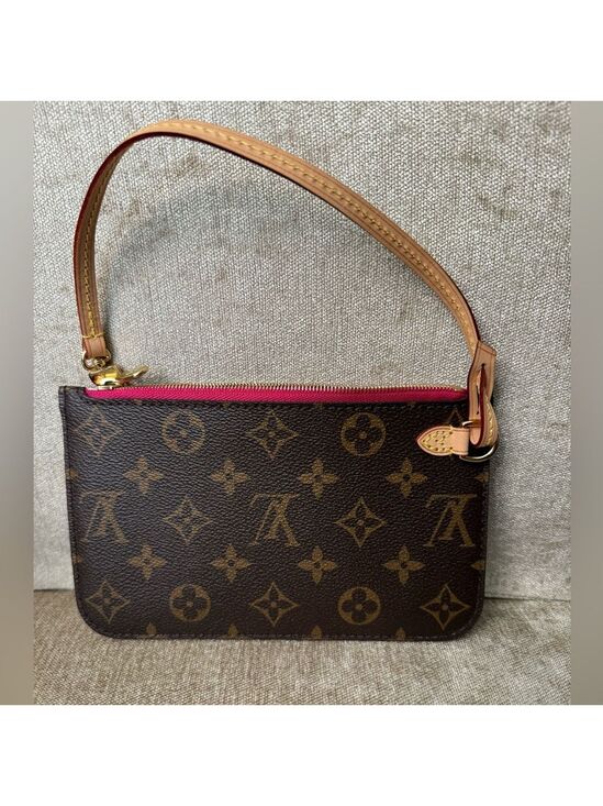 Louis Vuitton Handbags - LOUIS VUITTON - NEW Neverfull Pink Pivone Pochette Monogram - for PM or …